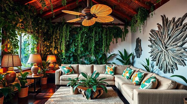 Créez votre oasis avec une décoration tropicale jungle