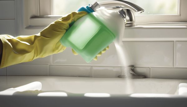 Éliminez les dépôts tenaces avec javel gros travaux